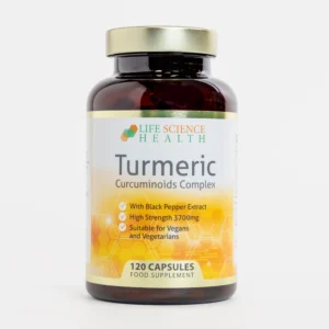 High Strength, Organic Turmeric & Curcumin With Black Pepper. 120 Capsules